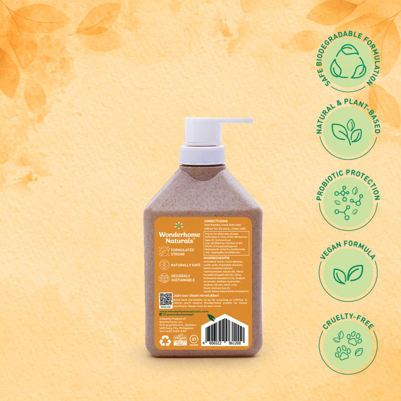 Natto Hydrating Hand Wash - 450ML Yuzu Peel - Image 2