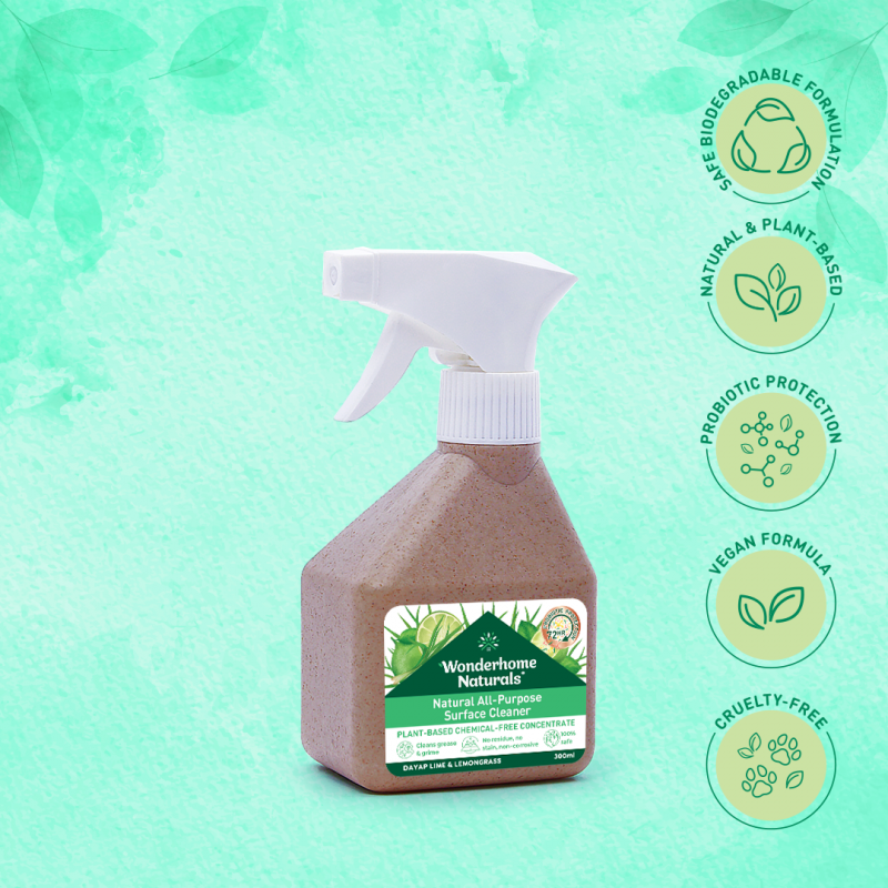 Natural All-Purpose Surface Cleaner - 300ML Dayap Lime & Lemongrass - Image 3