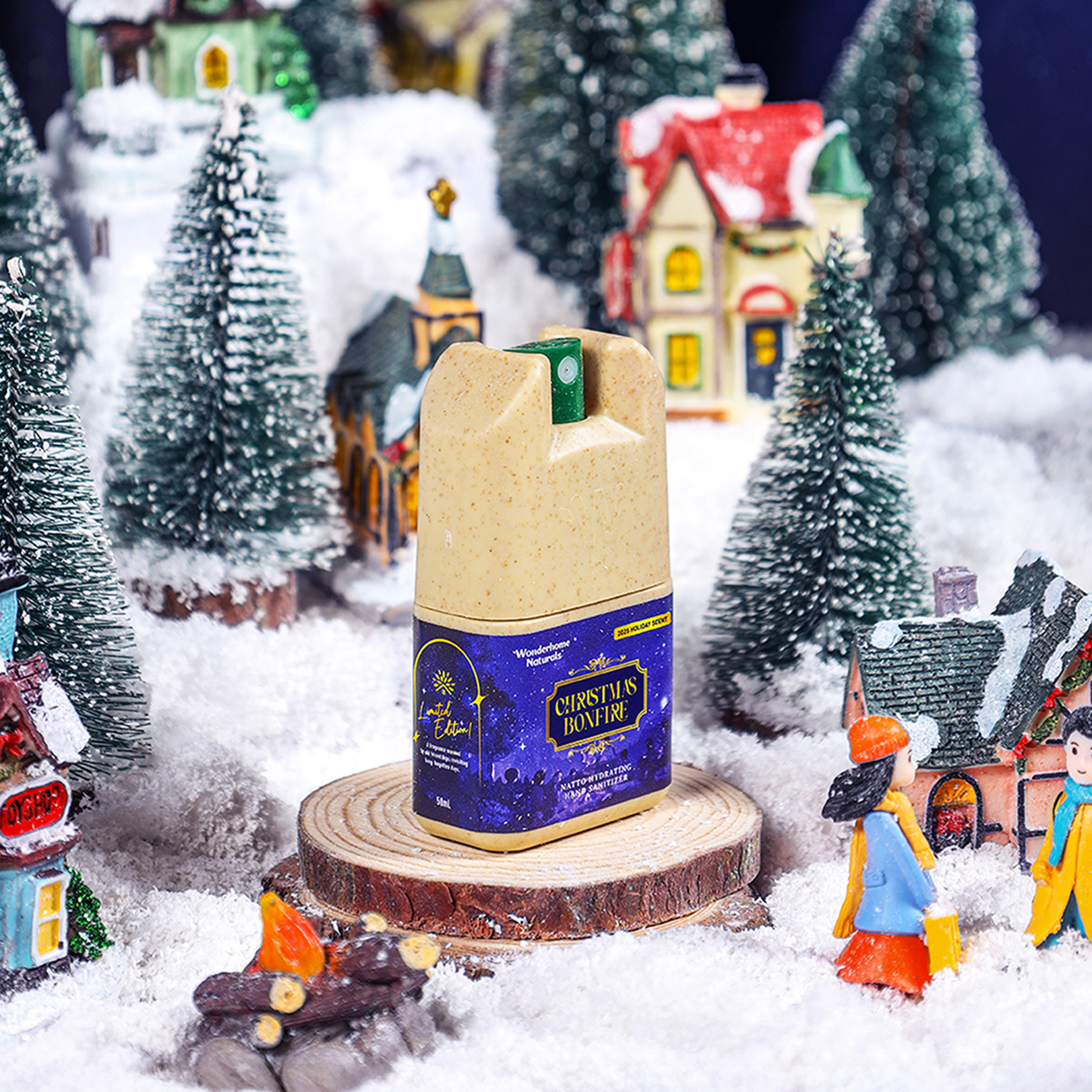 Wonderhome Limited Edition Hand Sanitizer Christmas Bonfire 50ml - Image 2