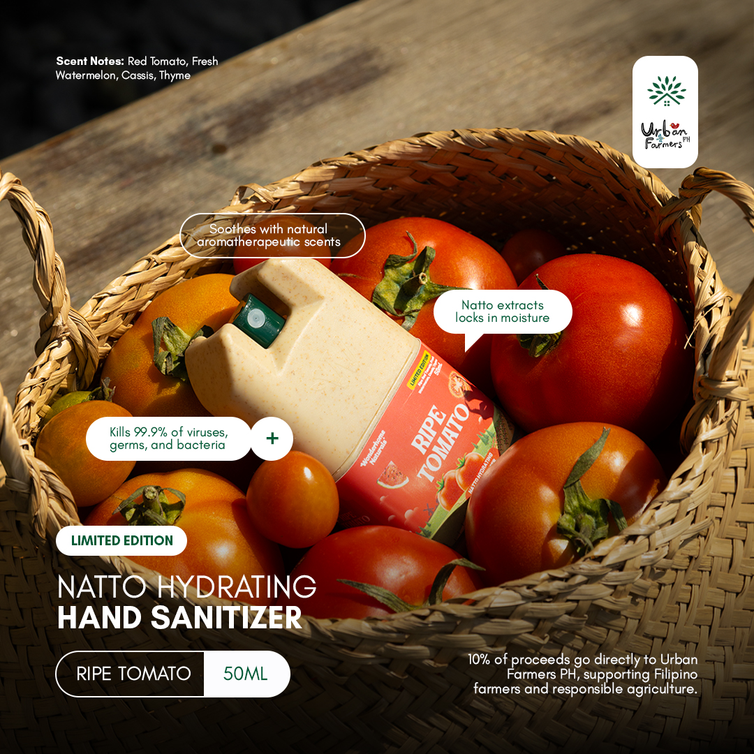 Natto Hydrating Hand Sanitizer 50ML Ripe Tomato