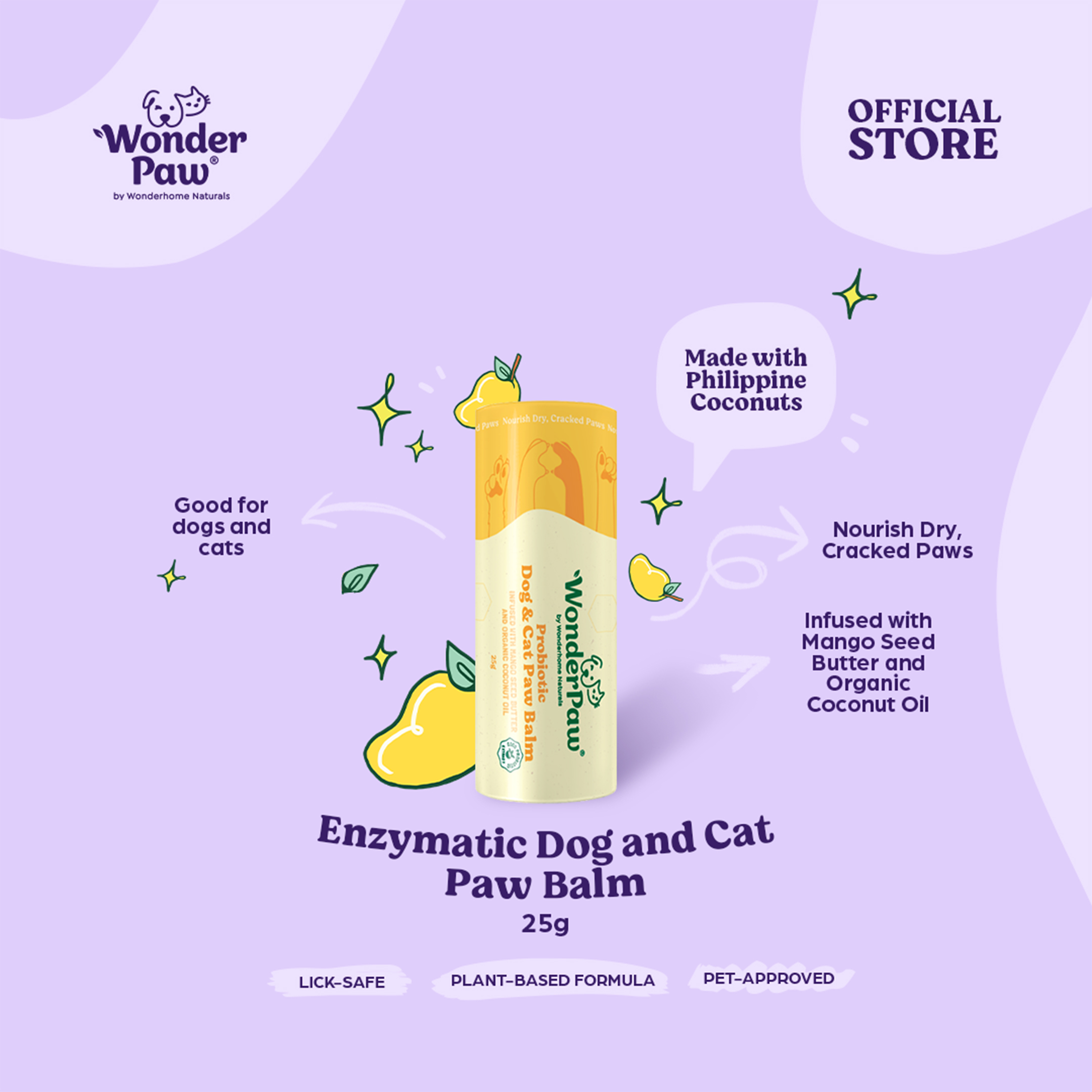 WonderPaw Probiotic Pet Paw Balm 25g