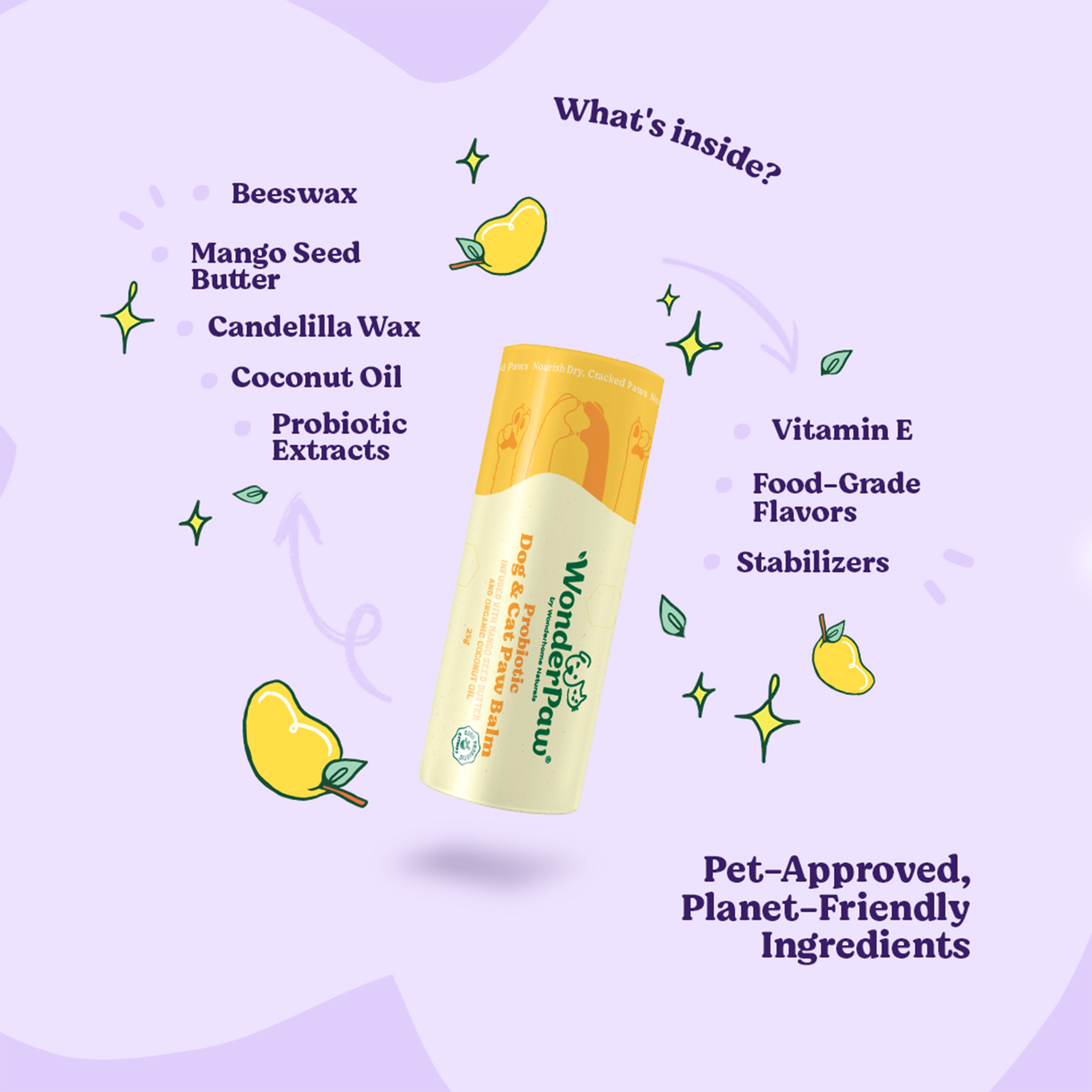 WonderPaw Probiotic Pet Paw Balm 25g - Image 2