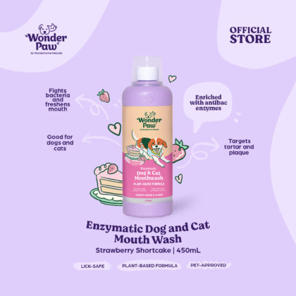WonderPaw  Enzymatic Dog and Cat Mouth Wash Strawberry Shortcake 450ml