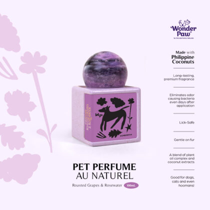 WonderPaw Pet Perfume au Naturel 100ML Roasted Grapes & Rosewater