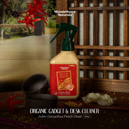 Limited Edition Organic Gadget & Desk Cleaner Jiufen Osmanthus Peach Cloud 165ML